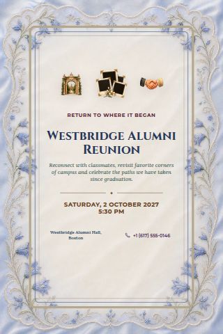 Alumni Reunion invitation preview