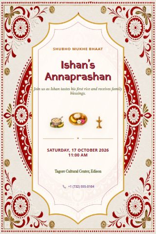 Annaprashan invitation preview