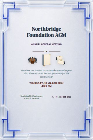 Annual General Meeting invitation preview