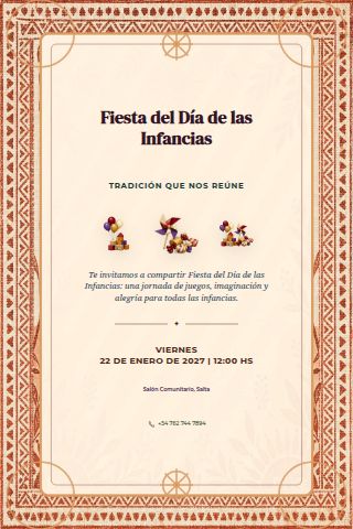 Argentine Children's Day Party invitation preview