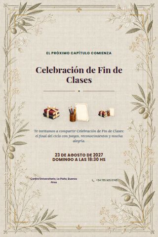Argentine End-of-School-Year Celebration invitation preview
