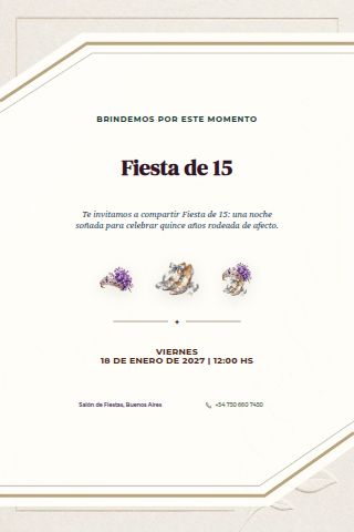 Fiesta de Quince invitation design