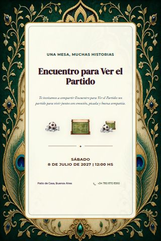 Argentine Football Watch Party invitation preview