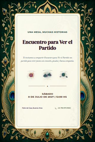 Argentine Football Watch Party invitation design preview