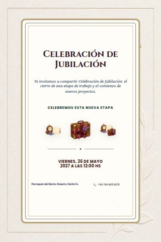 Argentine Retirement Celebration invitation preview