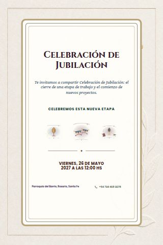 Argentine Retirement Celebration invitation design preview