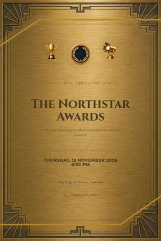 Awards Night invitation preview