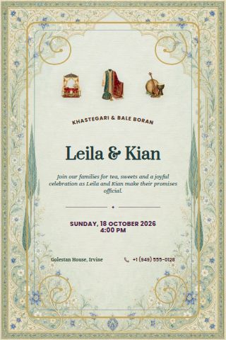 Bale Boran & Khastegari invitation preview