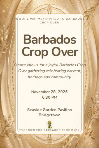 Barbados Crop Over invitation design preview