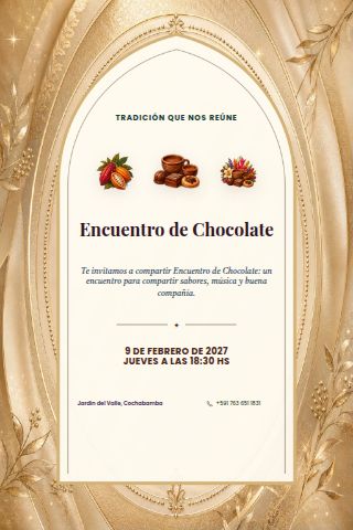 Chocolate Gathering invitation design