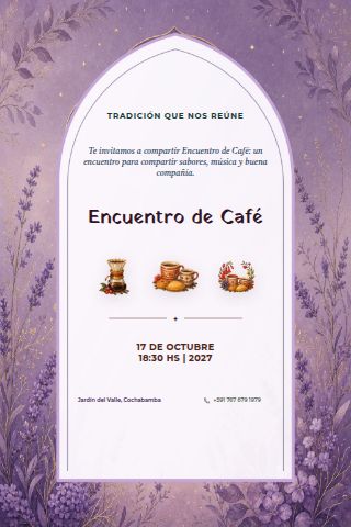 Coffee Gathering invitation design