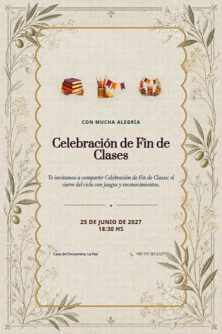 End-of-School Celebration invitation design