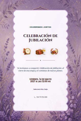 Retirement Celebration invitation design
