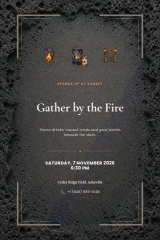 Bonfire Night invitation preview