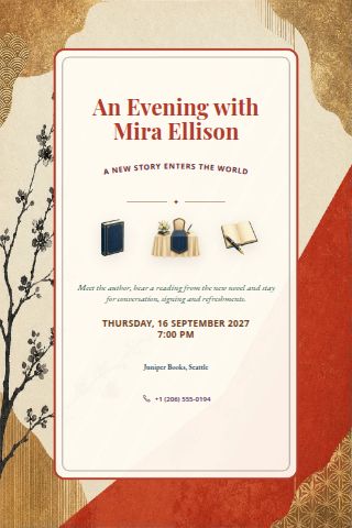 Book Launch invitation preview