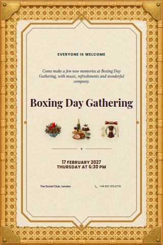 Boxing Day Gathering invitation preview