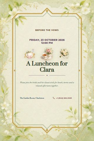 Bridal Luncheon invitation preview