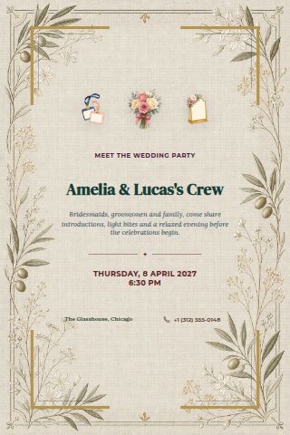 Bridal Party Meet-and-Greet invitation preview