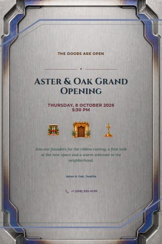 Business Opening invitation preview