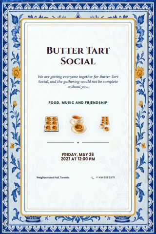 Butter Tart Social invitation preview