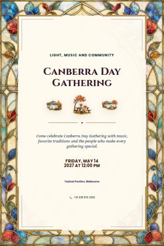 Canberra Day Gathering invitation preview