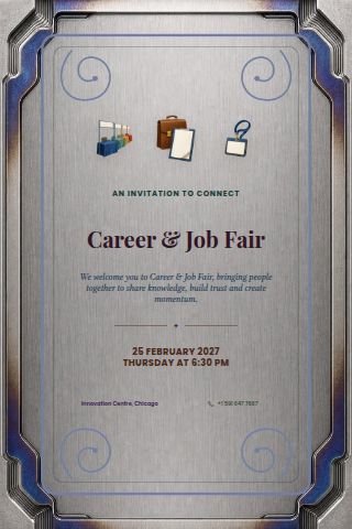 Career & Job Fair invitation preview
