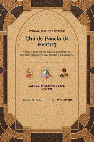 Chá de Panela & Chá de Cozinha invitation preview