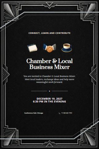 Chamber & Local Business Mixer invitation preview