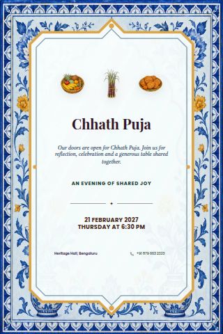 Chhath Puja invitation preview