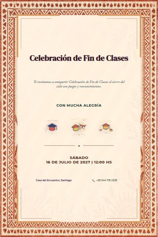 End-of-School Celebration invitation design preview