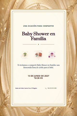 Family Baby Shower invitation design
