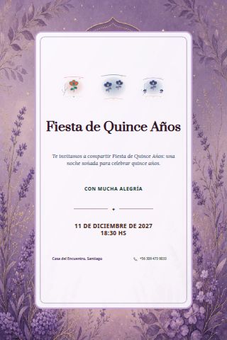 Fiesta de Quince invitation design preview