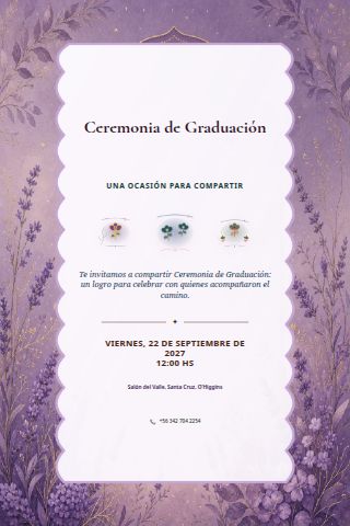Graduation Ceremony invitation design preview