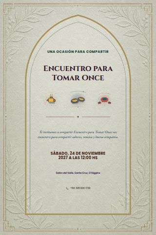 Once Gathering invitation design preview
