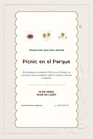 Park Picnic invitation design preview