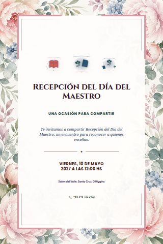 Teachers' Day Reception invitation design preview