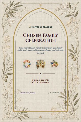 Chosen Family Celebration invitation preview