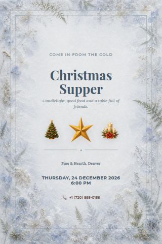 Christmas Celebration invitation preview