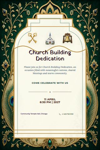 Church Building Dedication invitation preview