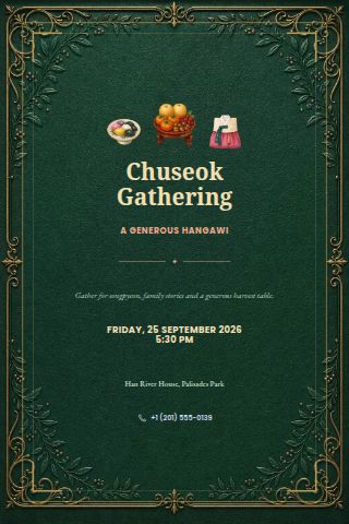 Chuseok invitation preview