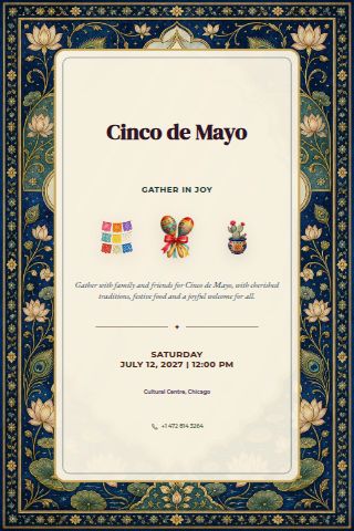 Cinco de Mayo invitation preview