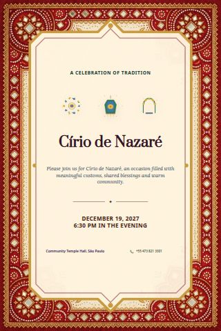 Círio de Nazaré invitation preview