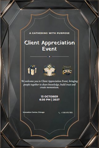 Client Appreciation Event invitation preview