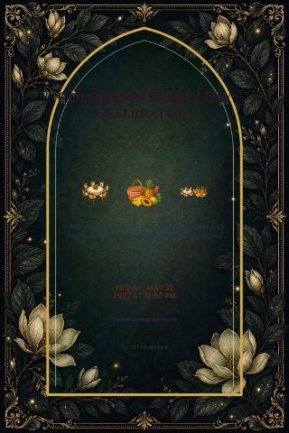 Colombian Family Day Celebration invitation preview