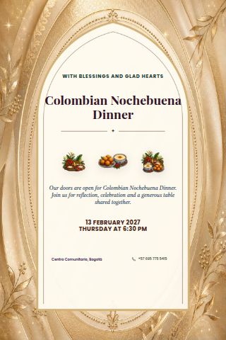 Colombian Nochebuena Dinner invitation preview