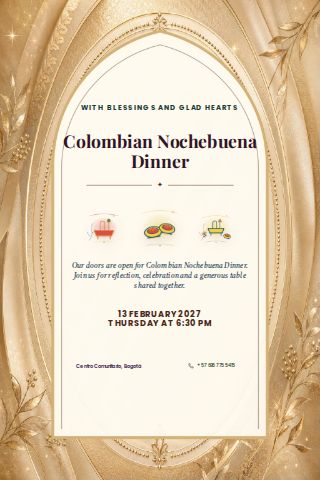 Colombian Nochebuena Dinner invitation design preview