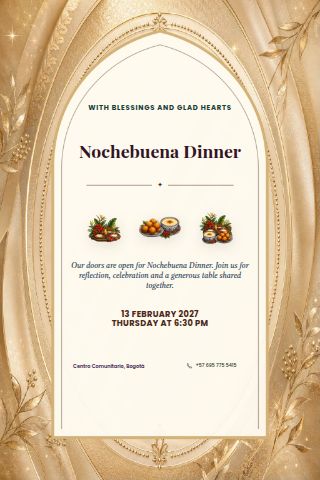 Nochebuena Dinner invitation design