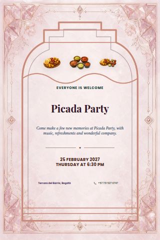 Picada Party invitation design