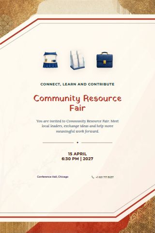 Community Resource Fair invitation preview