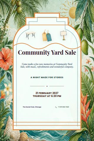 Community Yard Sale invitation preview